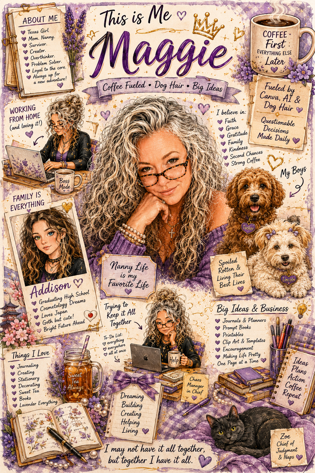 Sample personalized mini-me infographic example