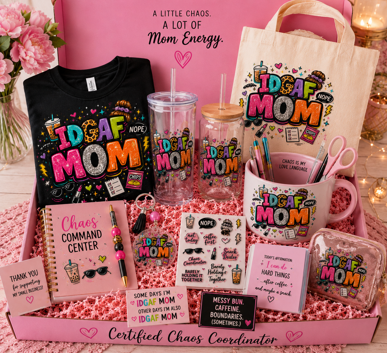 IDGAF MOM Chaotic Mom Founder Box
