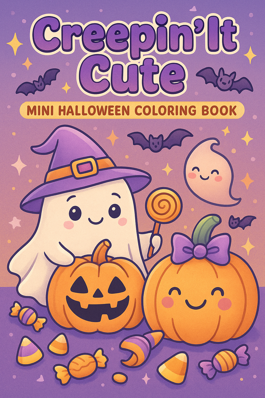 Creepin’ It Cute Mini Halloween Coloring Book cover