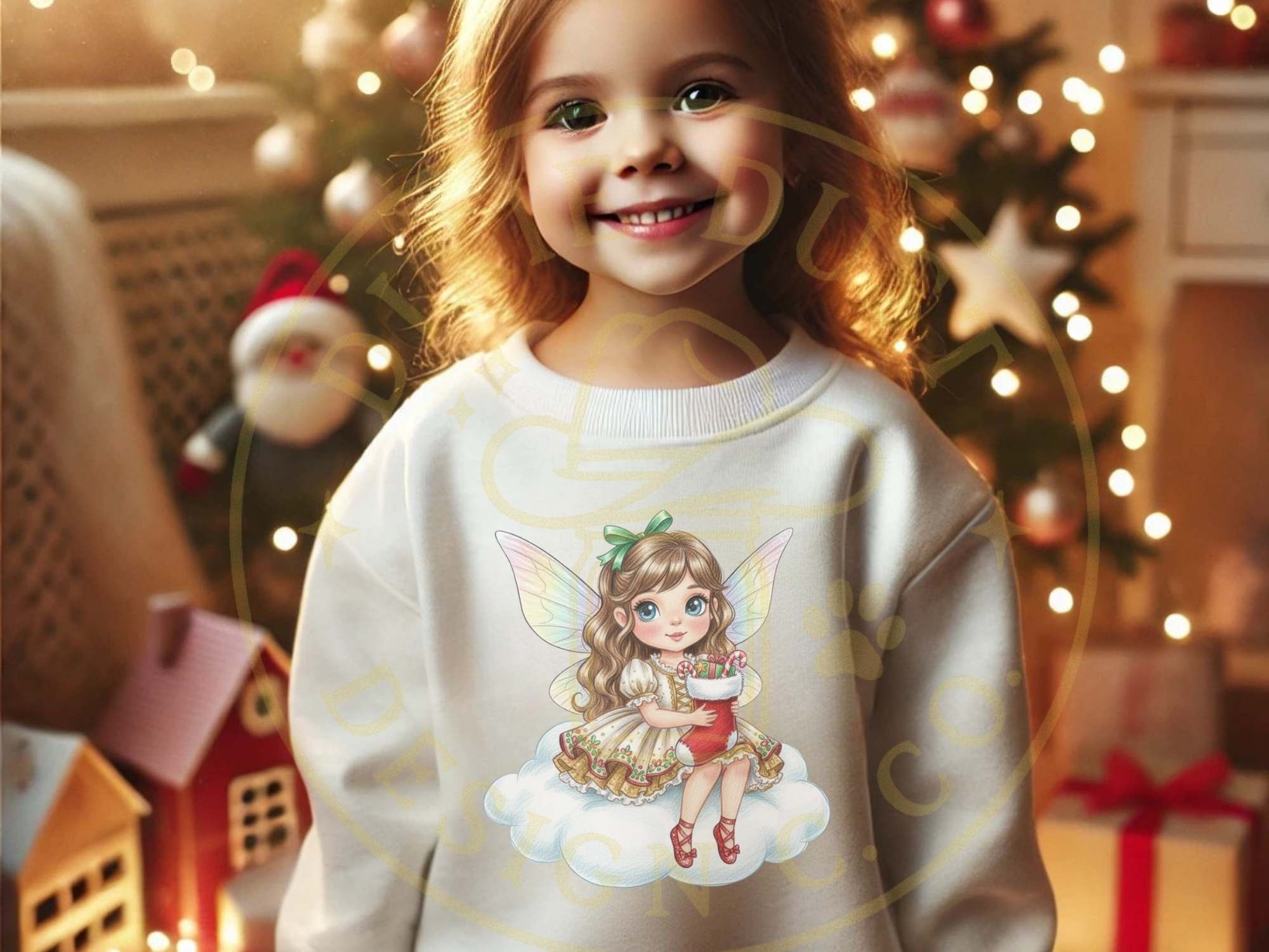 Fairy Merry Christmas kids shirt mockup