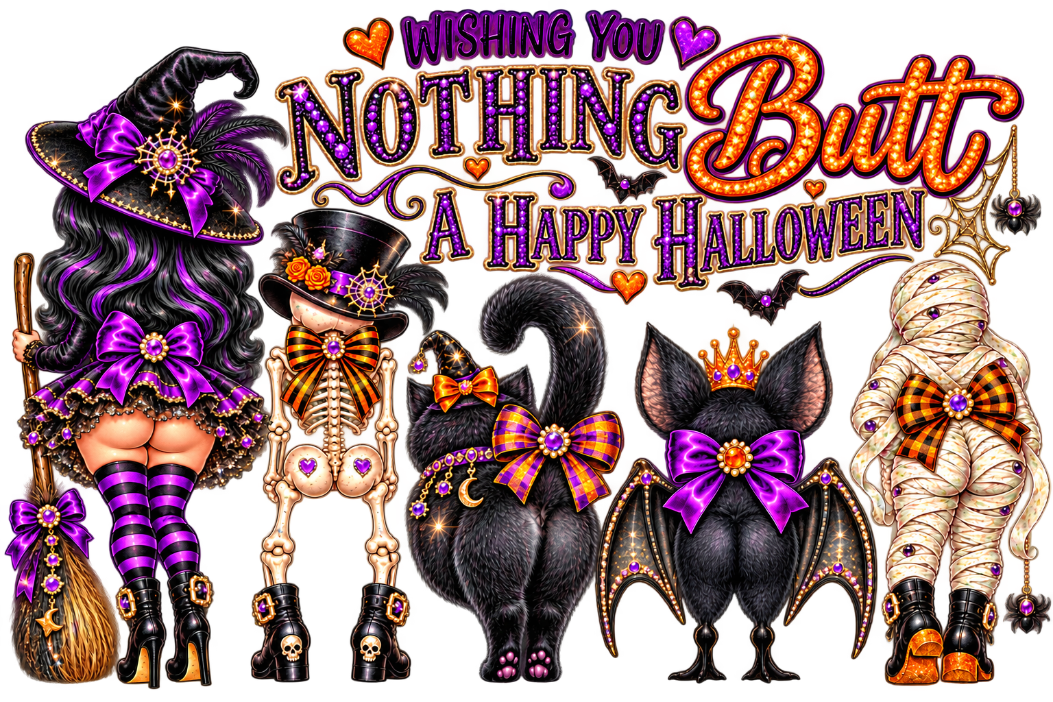Wishing You Nothing Butt a Happy Halloween artwork