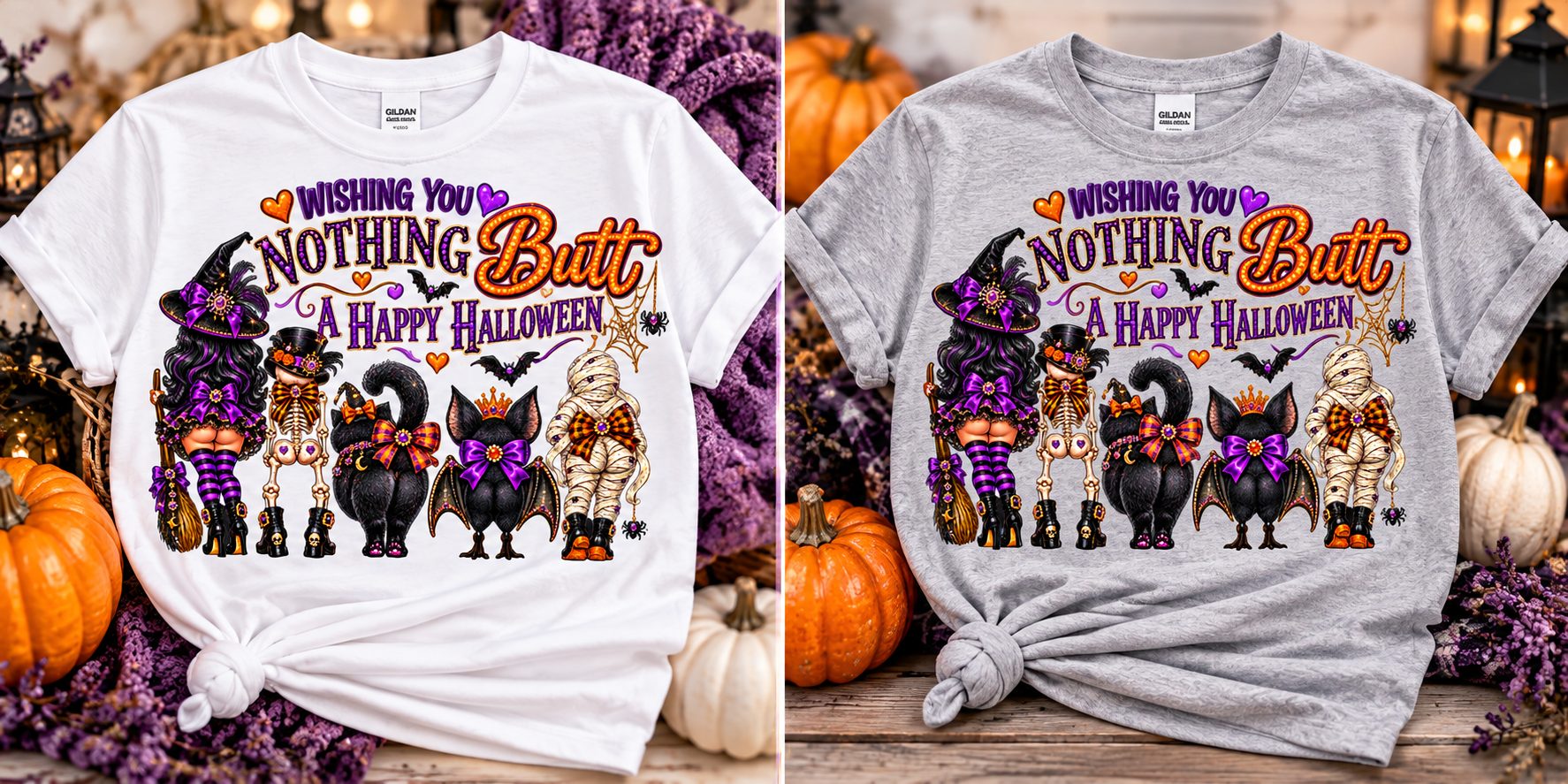 Nothing Butt Halloween mockup two